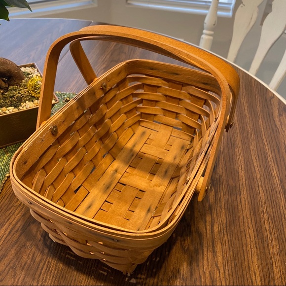 Vintage Longaberger Woven Boho Natural Basket 1989 - Picture 4 of 9